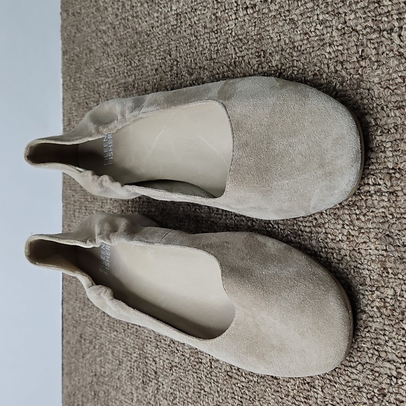 Eileen Fisher Winn Cerise Suede Pump Light Tan Sz 8.5 Womens - Picture 2 of 7